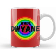 Baskı Dükkanı Dwyane Wade Basketball Gifts Vintage Retro Rainbow Quotes For Boys And Ddad Kupa Bardak Porselen