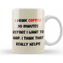 Baskı Dükkanı Cat Funny Coffee Drinks Art Lover Gift Quote Vintage Retro Rainbow Style Kupa Bardak Porselen