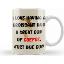 Baskı Dükkanı Cat Funny Coffee Drinks Lover Gift Quote Vintage Retro Rainbow Style Kupa Bardak Porselen