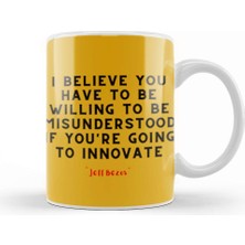 Baskı Dükkanı Jeff Bezos Quotes Entrepreneurs Motivation Inspiration Success Work Gifts Kupa Bardak Porselen