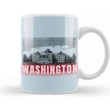 Baskı Dükkanı Washington Vintage Kupa Bardak Porselen