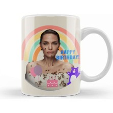 Baskı Dükkanı Happy Birthday To The Most Gorgeous, Beautiful Ange Kupa Bardak Porselen