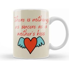 Baskı Dükkanı Mothers Day Cat Best Mother Ever Kupa Bardak Porselen