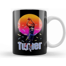 Baskı Dükkanı Myles Turner Vintage Art Legend Basketball Gift Kupa Bardak Porselen