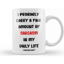 Baskı Dükkanı Sarcasm Funny Sayings Quote Lover Gift For And Men Vintage Retro Rainbow Style Kupa Bardak Porselen