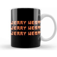 Baskı Dükkanı Jerry West Basketball Gifts Vintage Retro Rainbow Quotes For Boys And Dad Kupa Bardak Porselen