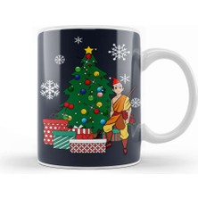 Baskı Dükkanı Aang Around The Christmas Tree Avatar The Last Airbender Kupa Bardak Porselen