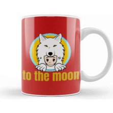 Baskı Dükkanı Saitama Coin To The Moon Kupa Bardak Porselen