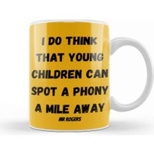 Baskı Dükkanı Mr Fred Rogers Quotes Vintage Retro Style Art Kupa Bardak Porselen