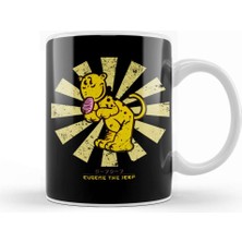 Baskı Dükkanı Eugene The Jeep Retro Japanese Popeye Kupa Bardak Porselen