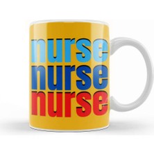 Baskı Dükkanı Nurse Gift Idea Funny Saying Quote Nursing Medical Kupa Bardak Porselen