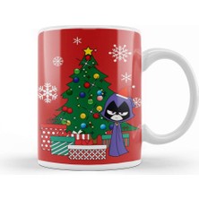 Baskı Dükkanı Cuphead Around The Christmas Tree Kupa Bardak Porselen