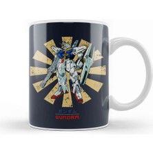 Baskı Dükkanı Gundam Retro Japanese Kupa Bardak Porselen