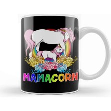 Baskı Dükkanı Cute Mamacorn Unicorn Mom Adorable Loving Mama Kupa Bardak Porselen