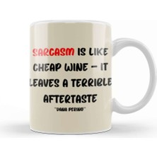 Baskı Dükkanı Sarcasm Funny Sayings Quotevfover Gift For And Men Vintage Retro Rainbow Style Kupa Bardak Porselen