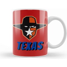 Baskı Dükkanı Texas Vintage Retro Rainbow Style Kupa Bardak Porselen