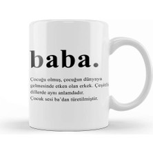 Baskı Dükkanı Babalar Günü Babaya Hediye Kupa Bardak Porselen