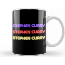 Baskı Dükkanı Stephen Curry Basketball Gifts Vintage Retro Rainbow Quotes For Boys And Dad Kupa Bardak Porselen