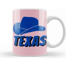 Baskı Dükkanı Texas Vintage Gift Kupa Bardak Porselen