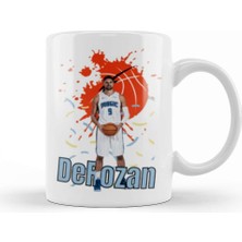 Baskı Dükkanı Nikola Vucevic Vintage Art Legend Basketball Gift Kupa Bardak Porselen