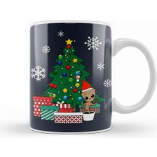 Baskı Dükkanı Baby Groot Christmas Tree Guardians Of The Galaxy Kupa Bardak Porselen