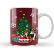 Baskı Dükkanı Chip N Dale Around The Christmas Tree Kupa Bardak Porselen