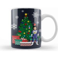 Baskı Dükkanı Vegeta Around The Christmas Tree Kupa Bardak Porselen