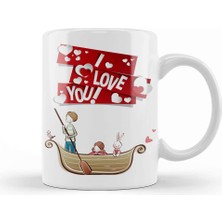 Baskı Dükkanı Sevgililer Günü Sevgiliye Hediye 028 Kupa Bardak Porselen