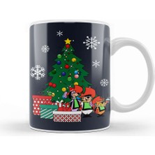 Baskı Dükkanı Yippee Yappee And Yahooey Around The Christmas Tree Kupa Bardak Porselen