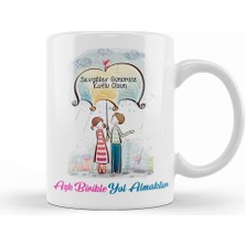 Baskı Dükkanı Sevgililer Günü Sevgiliye Hediye 049 Kupa Bardak Porselen