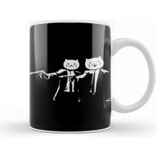 Baskı Dükkanı Kitty Pulp Fiction Kupa Bardak Porselen