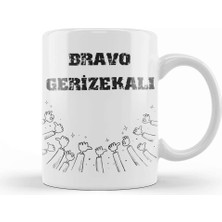Baskı Dükkanı Brava Gerizekalı Alkışlıyorum Komik Kupa Bardak Porselen