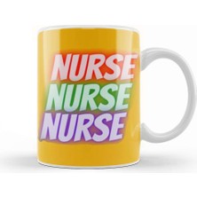 Baskı Dükkanı Nurse Gift Idea Funny Saying Quote Nursing Medical Kupa Bardak Porselen