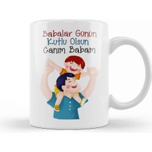Baskı Dükkanı Babalar Günü Babaya Hediye 048 Kupa Bardak Porselen