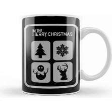 Baskı Dükkanı Merry Christmas Ayılbaşı Yeni Yıl Konseptli Nd Happy New Years Kupa Bardak Porselen