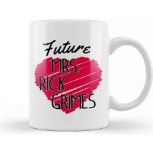 Baskı Dükkanı Walking Dead Future Mrs Rick Grimes Love Heart Kupa Bardak Porselen