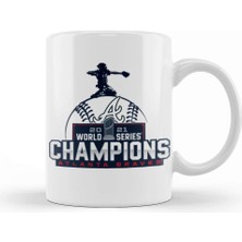 Baskı Dükkanı 2021 World Series Champions Atlanta Kupa Bardak Porselen