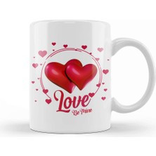 Baskı Dükkanı Sevgililer Günü Sevgiliye Hediye 086 Kupa Bardak Porselen