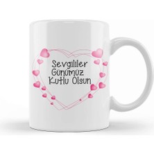 Baskı Dükkanı Sevgililer Günü Sevgiliye Hediye 082 Kupa Bardak Porselen