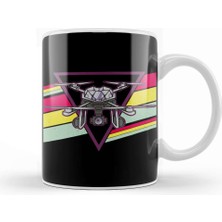 Baskı Dükkanı Retro Quadcopter Drone Pilot Vintage Flying Kupa Bardak Porselen