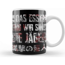 Baskı Dükkanı Shingeki No Kyojin Attack On Titan Kupa Bardak Porselen