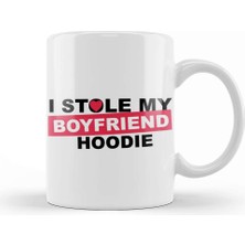 Baskı Dükkanı Boyfriend Hoodie Kupa Bardak Porselen