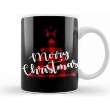 Baskı Dükkanı Yılbaşı Yeni Yıl Konseptli Merry Christmas 015 Kupa Bardak Porselen