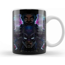 Baskı Dükkanı Black Panther Passing The Mantle Kupa Bardak Porselen