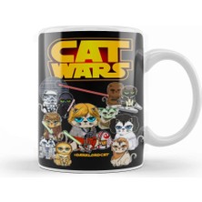 Baskı Dükkanı Star Cat Wars 07 Kupa Bardak Porselen