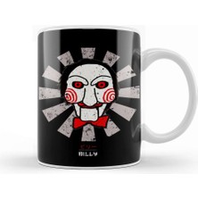 Baskı Dükkanı Billy The Puppet Retro Japanese Saw Kupa Bardak Porselen