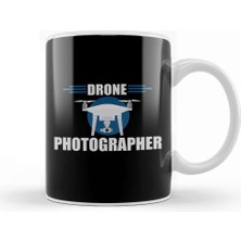 Baskı Dükkanı Drone Photographer Flying Pilot Photography Kupa Bardak Porselen