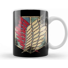 Baskı Dükkanı Attack On Titan Wings 01 Kupa Bardak Porselen