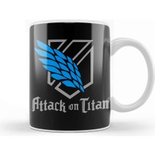 Baskı Dükkanı Attack On Titan Wings Of Freedo Kupa Bardak Porselen