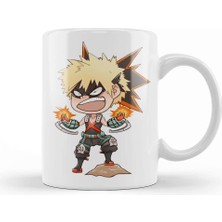 Baskı Dükkanı Bakugou Katsuki Kupa Bardak Porselen